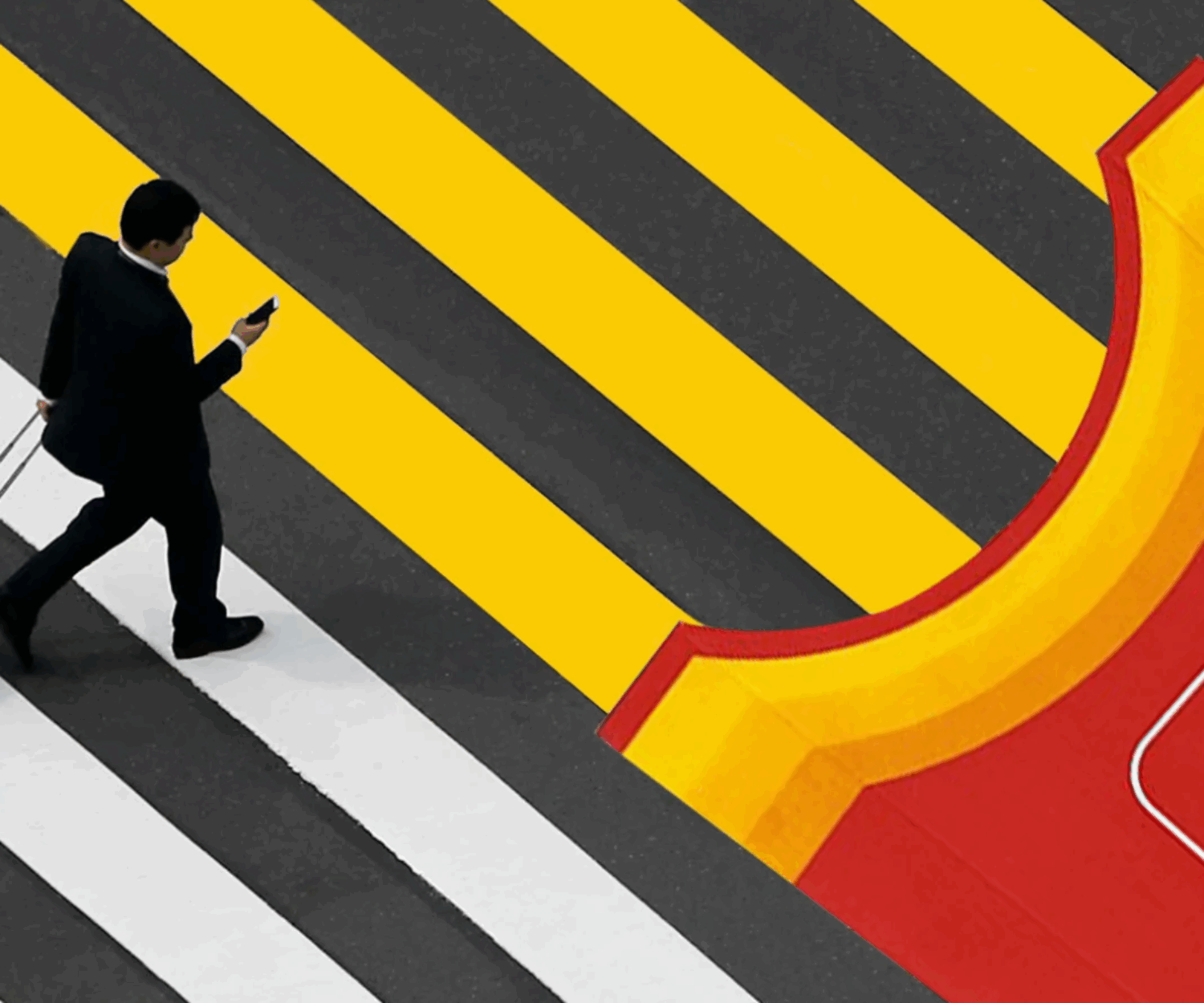 Guerrilla marketing mcdonalds strisce pedonali